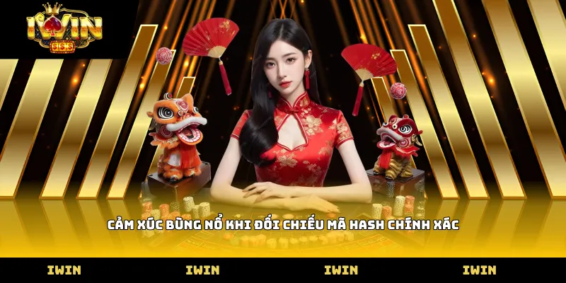 Cảm xúc bùng nổ khi đối chiếu mã Hash chính xác